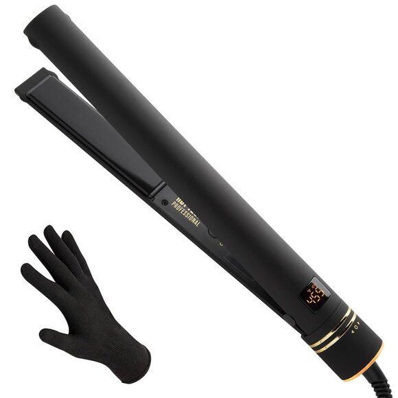 ✨NEW Hot Tools Pro Artist Ionic Salon Styling Flat Iron Black Gold Collection 1" - Picture 2 of 7